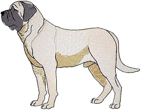 דיוקנאות כלבים מותאמים אישית מדהימים [Bullmastiff] ברזל רקמה על תיקון/תפירה [5 x 3.9] [תוצרת ארהב]